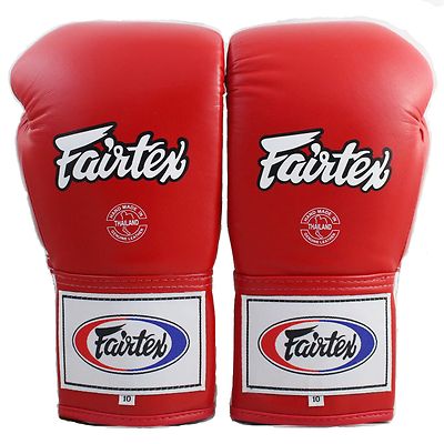 FAIRTEX MUAY THAI KICK BOXING GLOVES BGL6 RED COLOR SPARRING PRO