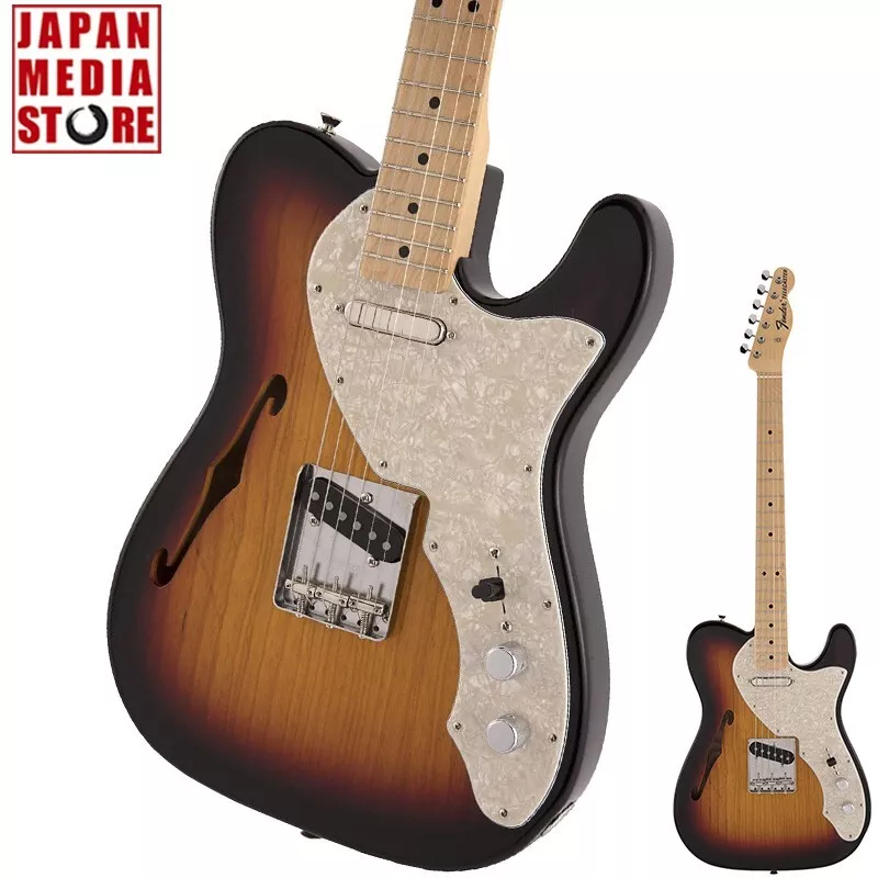 Fender MIJ Heritage 60s Telecaster Thinline 3-Color Sunburst Maple Guitar NEW