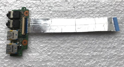 Conector de audio original Asus N56V N56VZ USB 3 puertos placa con cable 60-N9JAU1000-F03 - Imagen 2 de 2