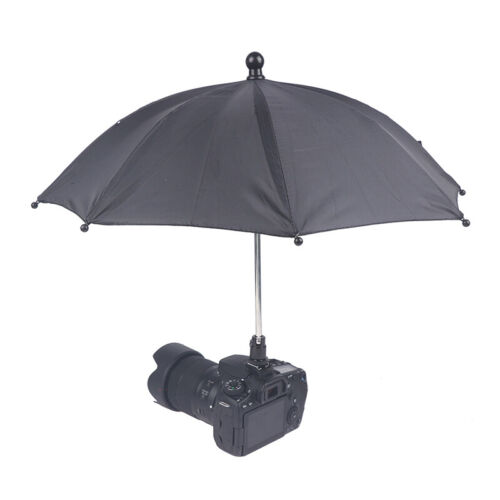 Supporto ombrello fotocamera DSLR nero 38 cm/50 cm parasole pioggia per fotocamera generale - Foto 1 di 12