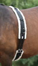 Best On Horse Lunging Roller Fleece Padding Girth Black Purple Blue Pink