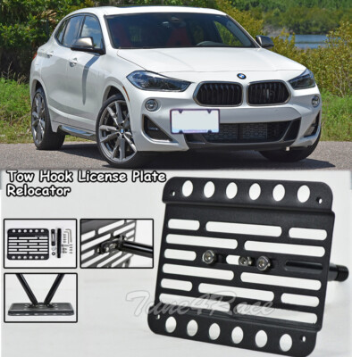 For 18-Up BMW X2 F39 Front Bumper Tow Hook License Plate Bracket