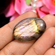 Golden Labradorite Oval Shape Cabochon Loose Gemstone 20 Ct. 28X19X5 mm CG-242