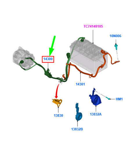 Nuovo Ford Transit Collegare MK1 Cavo Batteria Positivo LHD 5223231