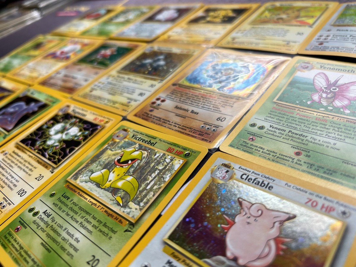 Pokemon Vintage WOTC Booster RE-Pack (Base Set 1-2, Jungle, Fossil) LP 50% Holo | eBay Pokemon Vintage WOTC Booster RE-Pack (Base Set 1-2, Jungle, Fossil) LP 50% Holo | eBay