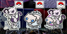 Mew and Mewtwo B-SIDE LABEL Sticker Pokemon Center Japan US Seller