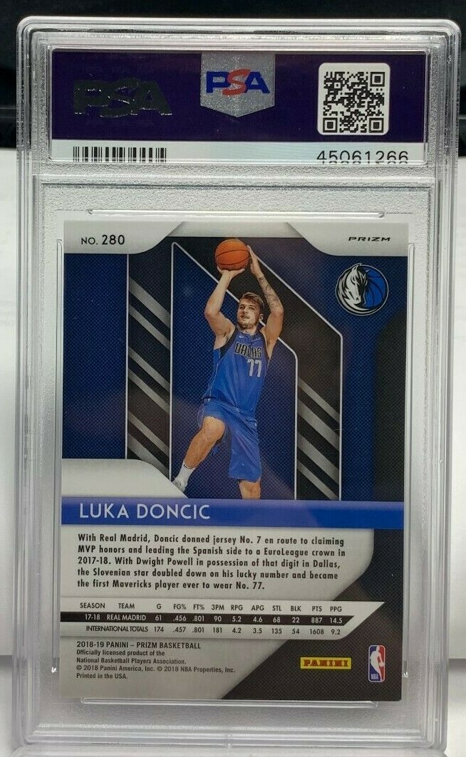 Luka Doncic 2018-19 Panini Prizm FAST BREAK Silver Prizm RC