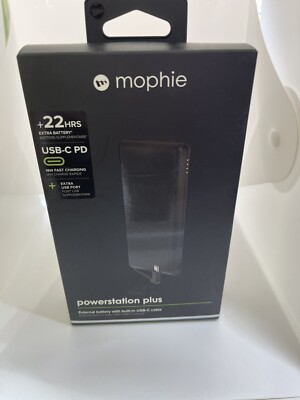 mophie 6000mAh Powerstation Plus Power Bank - Black