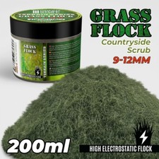 Herbe Statique 9-12mm -COUNTRYSIDE SCRUB - 200ml - Modelisme socles décors flock