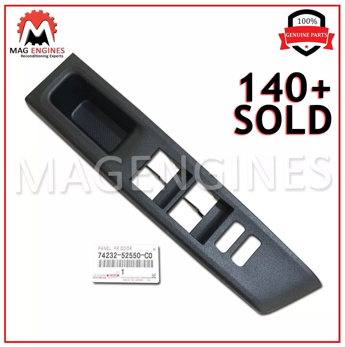 74232-52550-C0 GENUINE OEM PANEL, FRONT ARMREST BASE, UPPER LH FOR