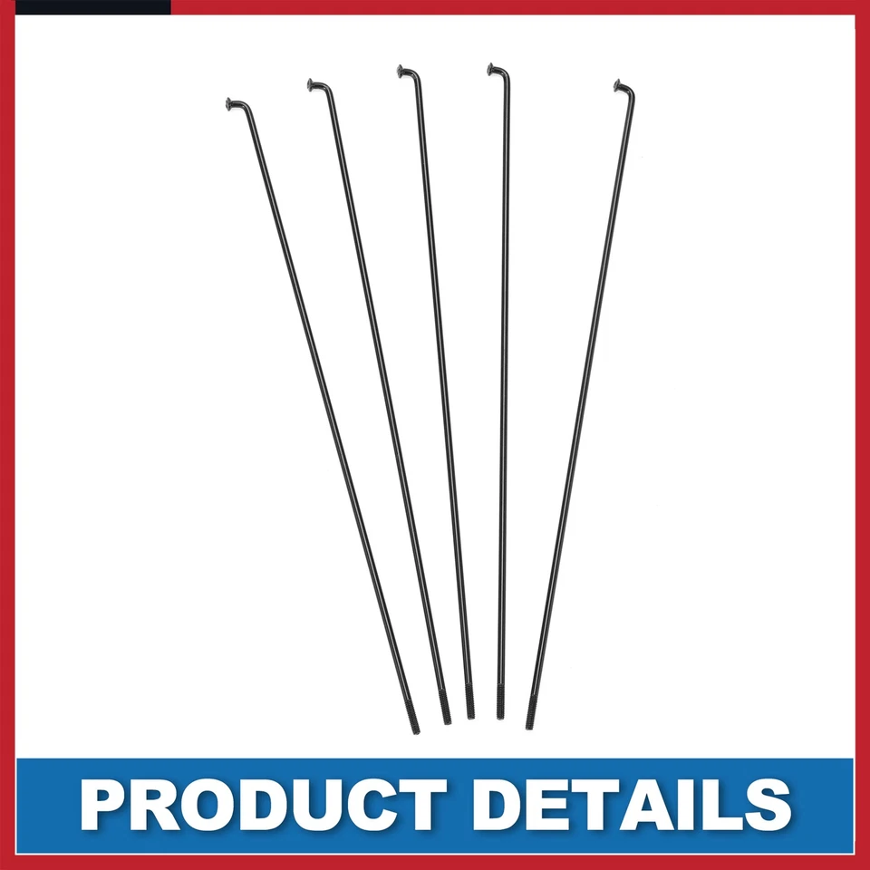 Radios Bicicleta Bicicleta 14G 265MM Bicicleta Montaña Radios Acero Negro 36 Piezas Foto 4 de 4