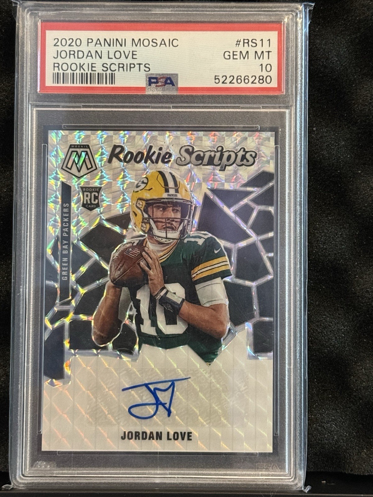 Jordan Love Panini Mosaic Rookie Scripts #RS11 Base