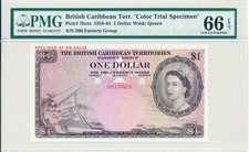 Eastern Group British Caribbean Territories $1 1958-64 Color Trial Spe PMG 66EPQ