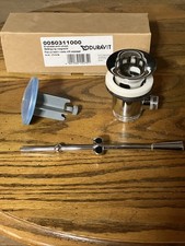 Duravit 0050311000 Pop-Up Basin Waste with Exposed Lever, Chrome Finish