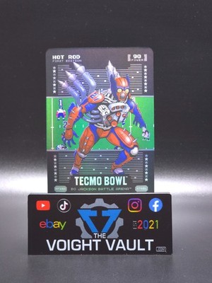 Hot Rod ''Rodney Hampton'' Bo Jackson Battle Arena Tecmo Bowl Battlefoil Steel
