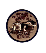 Museum of Science & Industry, Chicago Illinois, Purple Border, Vintage Patch
