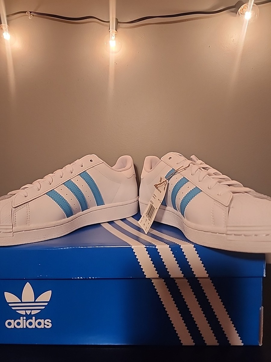 Size 10 - Adidas Superstar White Sky Tint for sale online | eBay