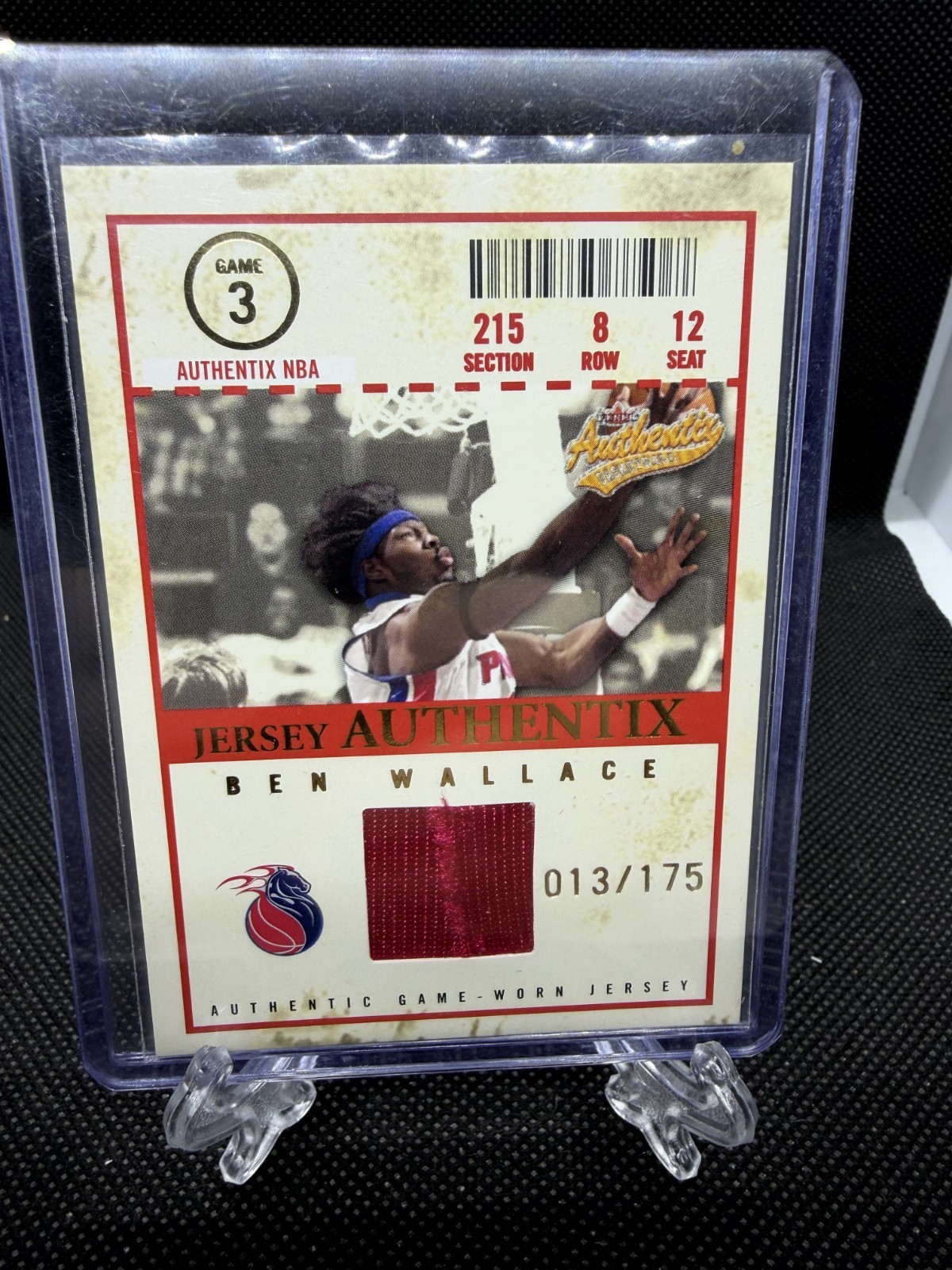 2004-05 Fleer Authentix - Jersey Authentix Ben Wallace /175 #JA-BW