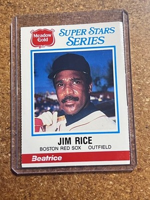 1986 Beatrice Meadow Gold Superstar Series # 14 Jim Rice