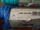 Lot 2 skeins CARON SIMPLY SOFT BRITES yarn-100%acrylic 6 oz-Berry Blue&Blue Mint — photo 4