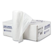 Inteplast Group S386014N 38" x 60" High-Density Can Liners - Clear 200/CT New