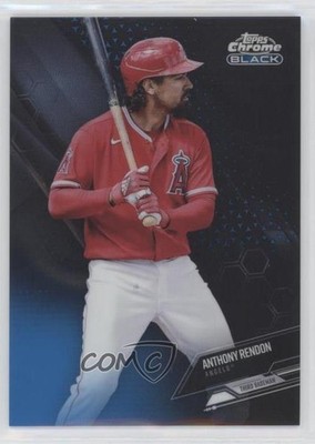 2021 Topps Chrome Black Blue Refractor 2/75 Anthony Rendon #54 0ie5