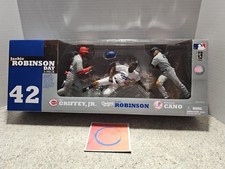 McFarlane MLB Jackie Robinson #42 Day 3-pk Griffey Jr, Robinson, & Cano Tribute 