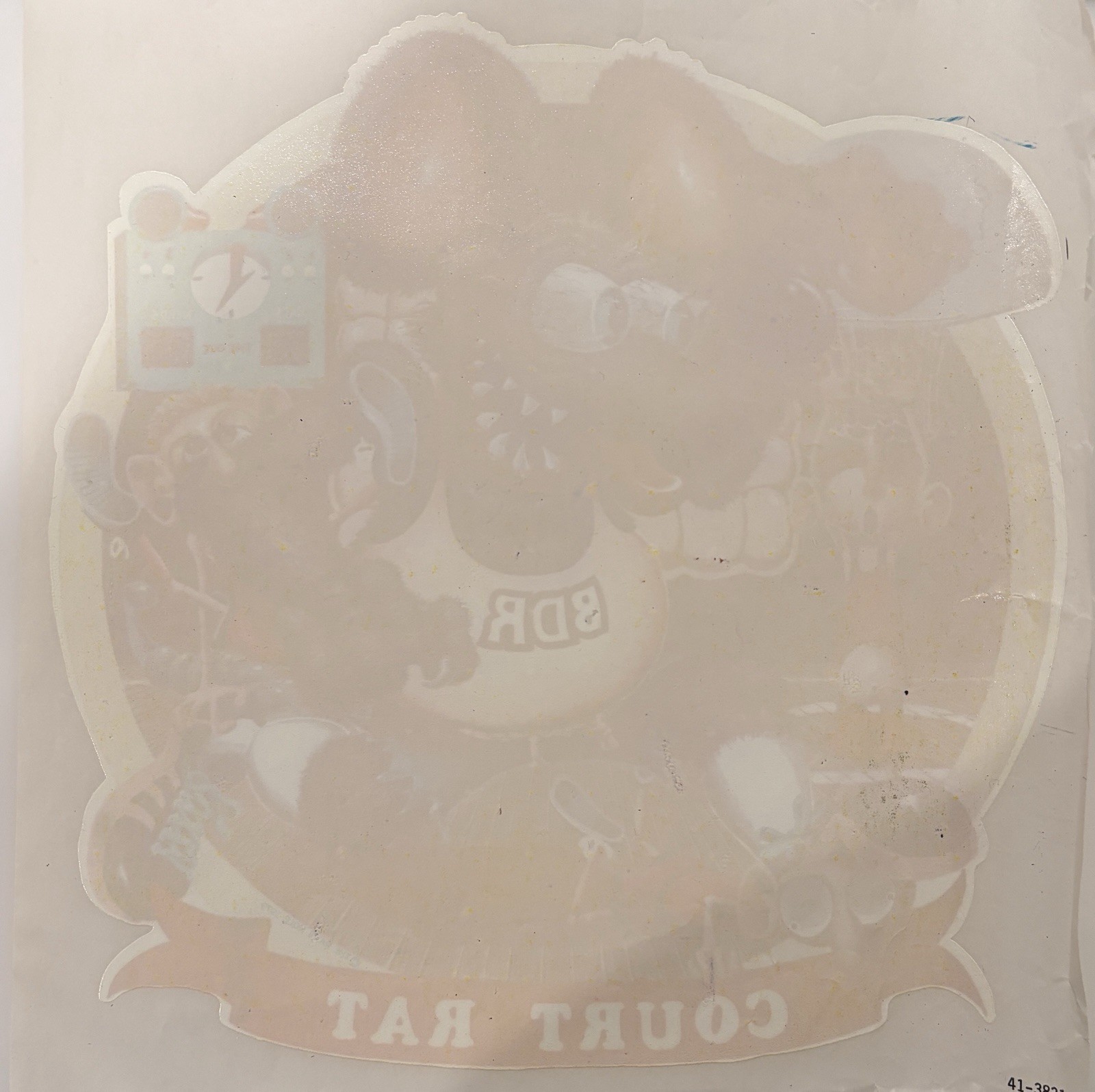 Original Vintage 1979 Big Daddy Rat Court Rat The Rat’s Hole Iron On Transfer