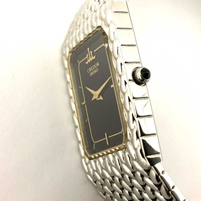 CREDOR ブラックダイヤル メッシュSEIKOクレドール 2F70-5341 CREDOR ブラックダイヤル メッシュSEIKOクレドール 2F70-5341