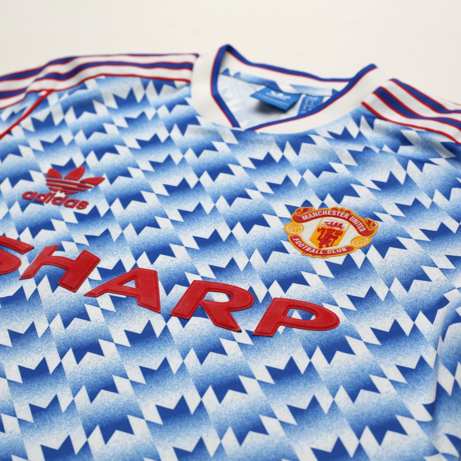 1990/92 Manchester United Retro adidas Originals Away Football Shirt (S/M) thumbnail 7