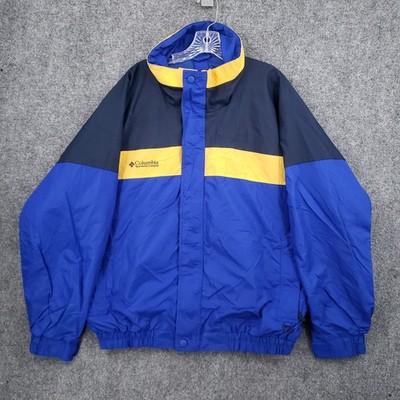 VINTAGE Columbia Bugaboo Jacket Mens XL Extra Large Blue Windbreaker Full Zip