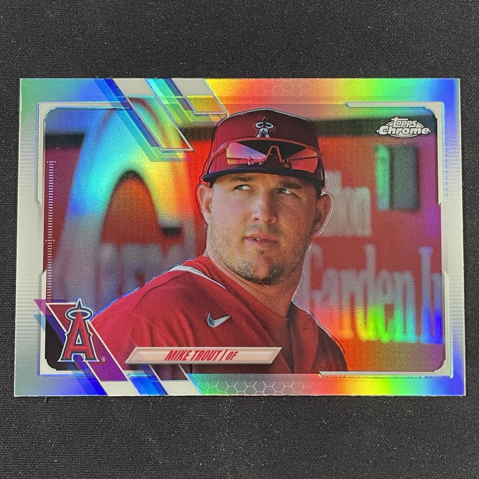 2021 Topps Chrome #27 Mike Trout SP Image Variation Refractor