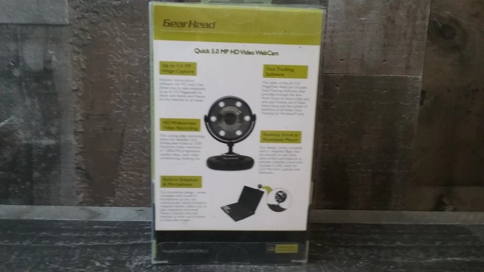 Gear Head Quick 5.0MP Azul HD 720P USB 2.0 Cámara Web con Instantánea y Micrófono WCF2600HDBLU Foto 3 de 3