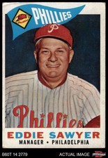 1960 Topps #226 Eddie Sawyer Phillies MANAGER 2 - GOOD