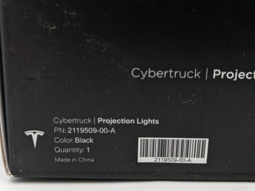 Genuine Tesla Cybertruck Projection Lights - Black - 2119509-00-A - 第 4/5 張圖片