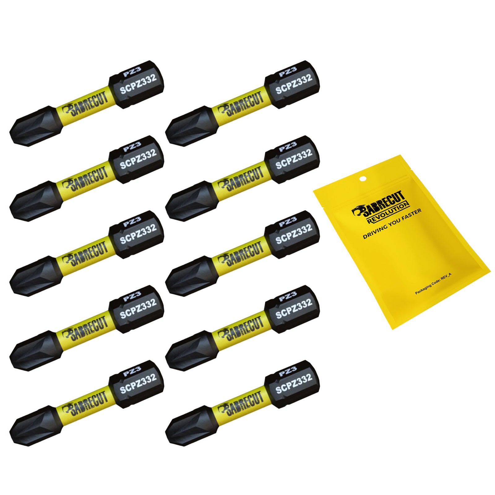 SabreCut Impact Bits PZ3 32mm x 10