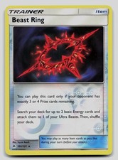 Beast Ring 102/131 Rare Forbidden Light Pokemon Reverse Holo Lightly Played