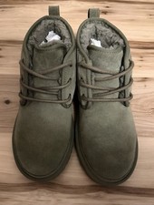 Ugg Neumel Suede Ankle Bootie Olive Green Sz 9