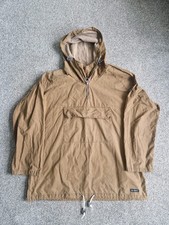 Barbour Ben Fogle Men's Smock Jacket Size XXL Brown Waxed Cotton 1/4 Zip VGC