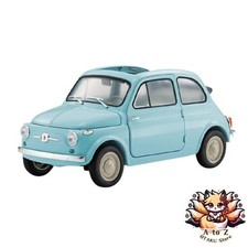 NEW Kyosho Original 1/18 Scale Fiat Nuova 500 Cruise Celeste Snubbull Finished