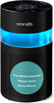 Compact HEPA Air Purifier with Aroma Box & Touch Controls for Home/Office