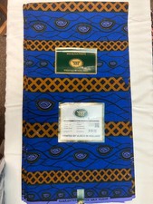 Dutch Wax Block Print Fabric - 6 yard cut - Yellow Black - 14/7215 14/7318