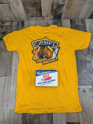 Vintage Joe Camel Smooth Character T Shirt Size Large Camel Cigarettes Promo  