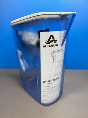ALEXAPURE ALEXA PURE WATER FILTER PITCHER WITH 2 PACK FILTERS 3 STAGE OEM NEW