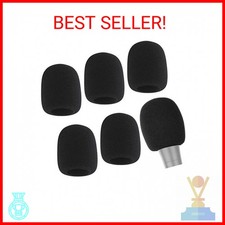 6 Pack Foam Microphone Covers, Thick Handheld Mic Windscreen Pop Filter for Stan