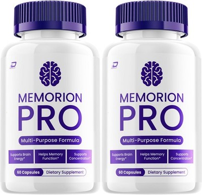 (2 Pack) Memorion Pro Supplement Capsules   MemorionPro Natural Blend Memory