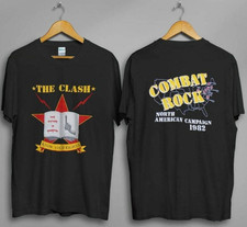 T-shirt THE CLASH concert tour Size USA Unisex 2 sided T-Shirt
