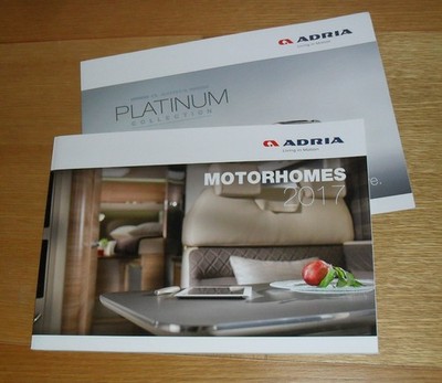 Adria Motorhome Brochure 2017 - Fiat Based Compact Coral Matrix Sonic Platinum