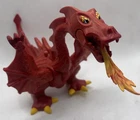 Vintage Playmobil Geobra Red Fire Breathing Dragon Toy Action Figure 1995