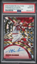 2020 Revolution Fractal Hakeem Olajuwon AUTO /50 #HOW PSA 10 GEM MINT POP 1
